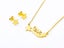 Classic Gold-Plated Earrings with Necklace Set Carousel 1