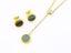 Gold-Plated Zircon Earrings and Necklace Set Carousel 1