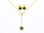 Gold-Plated Zircon Earrings and Necklace Set Carousel 2