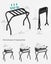 Luggage Rack Suitcase Stand (Set of 2) Carousel 3