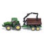 Siku John Deer Tractorwith Forestry Trailer 1:50 1954 Carousel 1