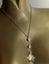 Vintage Sterling Silver & Rock Crystal Drop Necklace Carousel 1