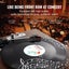 Bluetooth Vinyl Record Player 3-Speed Belt Driven Turntable 10W Speakers Carousel 3