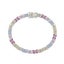 ANYCO Bracelet 16cm 925 Silver Colorful Flower Tennis Gemstones Open Box Clas... Carousel 1