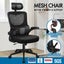 Mesh Office Chair Executive Computer Fabric Seat Study Work Gaming- All black Carousel 1