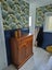 Wallpaper. Flow - Green. #119505 Lot 001. PTW. 1 x 1.0m SAMPLE LENGTH. Carousel 6