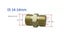 Pressure Hose Fitting Adapter Male M22 x Male M22 (14mm) Carousel 2