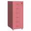 Gorilla Office - Mobile Metal 6 Drawer Cabinet -Antique Pink Carousel 1