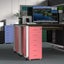 Gorilla Office - Mobile Metal 6 Drawer Cabinet -Antique Pink Carousel 3