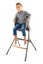 Beaba: Up & Down High Chair - Mineral Grey Carousel 5