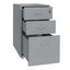 Gorilla Office - Mobile Metal 3 Drawer Cabinet - Grey Carousel 3