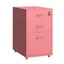 Gorilla Office - Mobile Metal 3 Drawer Cabinet - Antique Pink Carousel 1