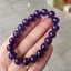 Stretch Bracelet with 8mm round gemstones "Mala" (Amethyst) Carousel 4