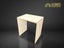 Plywood Study Desk made from white pitted melamine plywood. 780mm H Carousel 1
