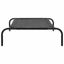 vidaXL Elevated Dog Bed Black L Textilene Carousel 3