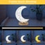 LED Night Light Lamp Half Moon Table Lamp Carousel 7