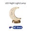 LED Night Light Lamp Half Moon Table Lamp Carousel 12