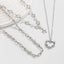 Trendy Multi-Layer Heart and Star Necklace - Elegant Tassel Design Carousel 3