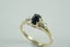 Amazing sapphire & baguette diamond 9ct gold ring Carousel 4