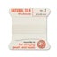 Griffin 100% Natural Pure Silk Bead Cord - White No. 2 - 0.45 mm Carousel 1