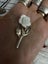 STERLING SILVER WHITE ROSE Vintage BROOCH Carousel 14