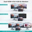 Usb Hub 3.0 Triple Display Dual Hdmi Vga Usb Adapter Splitter for Mi Laptops Carousel 3