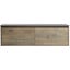 GREY COUNTER TOP WITH FOREST GRAIN CABINET Carousel 1