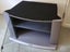 TV cabinet with shelf, glass door and glass top Carousel 5