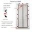 100x210cm Magnetic Fly Screen Curtain Door Carousel 3