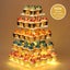 5 Tier Cupcake Holder Display Tower Stand with LED Light String Carousel 2