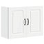 Kitchen Wall Cabinet Kalmar White Engineered Wood Nptpni Carousel 2