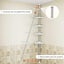 Floor to Ceiling Shower Caddy Corner Tension Pole Carousel 3