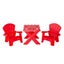Hacienda Kids Durable Table And Two Child Sized Chairs Set Red Kids Play Table & Carousel 1