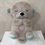 Baby Bear Otter Plush Toy Soothing Music Sleep Companion with Sound and Light Carousel 8