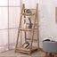 3-Step Foldable Wooden Plant stand Display Shelf (Natural Wood) Carousel 8
