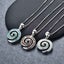 925 Sterling Silver Koru Necklace "Amiria" (Blue) Carousel 6