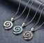 925 Sterling Silver Koru Necklace "Amiria" (Blue) Carousel 7