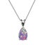 925 Sterling Silver Opal Teardrop Necklace "Laredo" (Coloured) Carousel 7