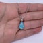 925 Sterling Silver Opal Teardrop Necklace "Laredo" (Blue) Carousel 3