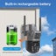 8MP 4K WiFi Solar Camera Outdoor Wireless CCTV Surveillance Camera With Solar... Carousel 5