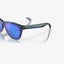 RRP $298.00 BRAND NEW Oakley Frogskins Sunglasses - Crystal Black Frame w PRI... Carousel 7