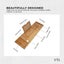 Luxury Adjustable Bamboo Bath Tray Caddy - Spa Book Wine & Accessories Holder Carousel 5