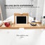 Luxury Adjustable Bamboo Bath Tray Caddy - Spa Book Wine & Accessories Holder Carousel 7