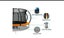 10 feet Trampoline with Basketball hoop and ladder Carousel 6
