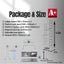 5.3m scaffold tower narrow incl handrail (Trapdoor) Carousel 6