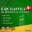 5.5m scaffolding mobile narrow incl handrail wheels Carousel 1