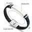 Personalised Stainless Steel Leather Bracelet Bangle Custom Name Gift for Mens Carousel 4