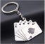 Cute Mini Poker Playing Card Car Key Ring Chain 3D Keyfob Keychain Keyring Gift Carousel 1