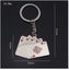 Cute Mini Poker Playing Card Car Key Ring Chain 3D Keyfob Keychain Keyring Gift Carousel 3