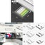 Storage Box White Small Drawer Type Under Desk Punch Free Desktop Organizer Offi Carousel 2